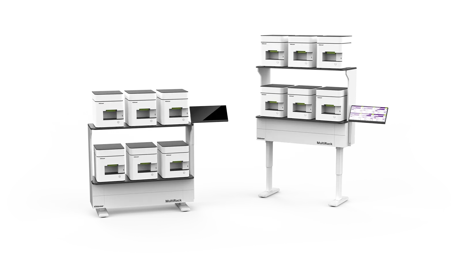 Kilobaser device with microfluidic chips and reagent cartridge